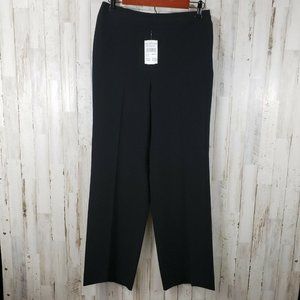 Nordstrom Rack LOUBEN Womens Pants 10 Black High Waist Side Zip Trouser NEW AJ17